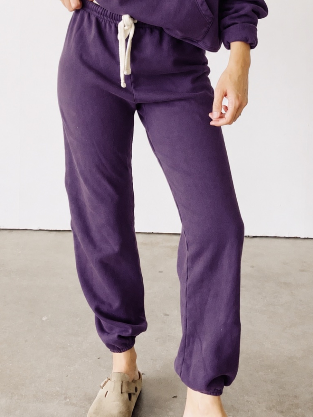 Hey Gang The Sweatpants + The Sweatshirt in Plum